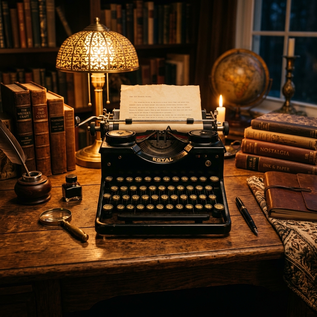 Vintage Typewriter Banner